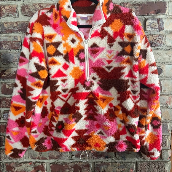 No Boundaries Tops - 🌈 NOBO (No Boundaries) Sherpa Fleece Quarter-Zip — XL (15–17) 🌈